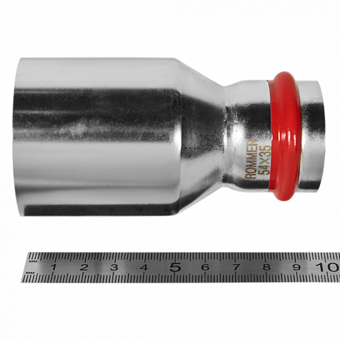 ROMMER RSS-0020-005435 Муфта переходная-НПр, 54х35, из нержавеющей стали прессовой