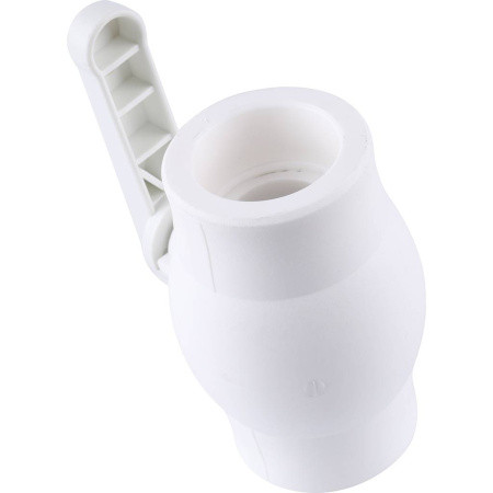 3242-vlb-400003 Kalde d=40 Кран шаровой для полипропиленовых труб под сварку (цвет белый)