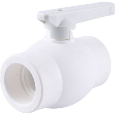 3242-vlb-400003 Kalde d=40 Кран шаровой для полипропиленовых труб под сварку (цвет белый)
