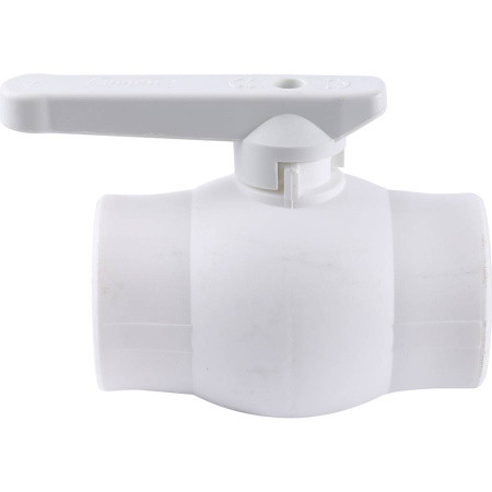 3242-vlb-400003 Kalde d=40 Кран шаровой для полипропиленовых труб под сварку (цвет белый)