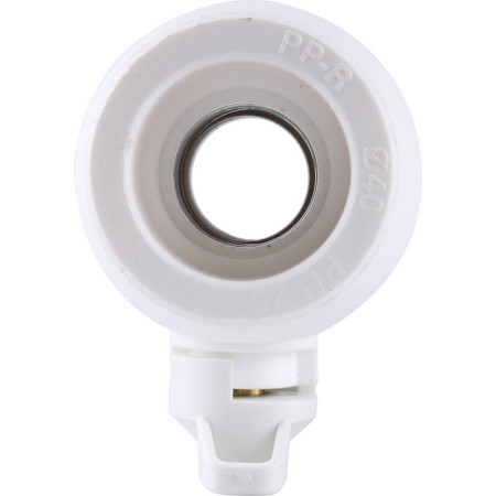 3242-vlb-400003 Kalde d=40 Кран шаровой для полипропиленовых труб под сварку (цвет белый)