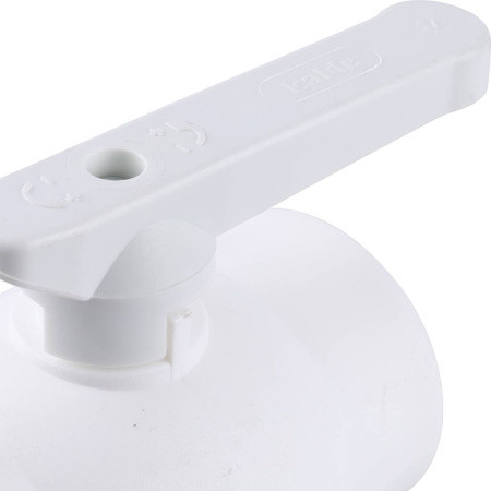 3242-vlb-400003 Kalde d=40 Кран шаровой для полипропиленовых труб под сварку (цвет белый)