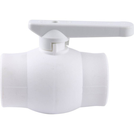 3242-vlb-400003 Kalde d=40 Кран шаровой для полипропиленовых труб под сварку (цвет белый)