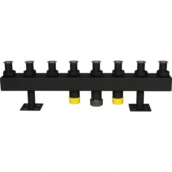 STOUT Стальной распред. коллектор 4 отопит. контура, изоляция DN 32