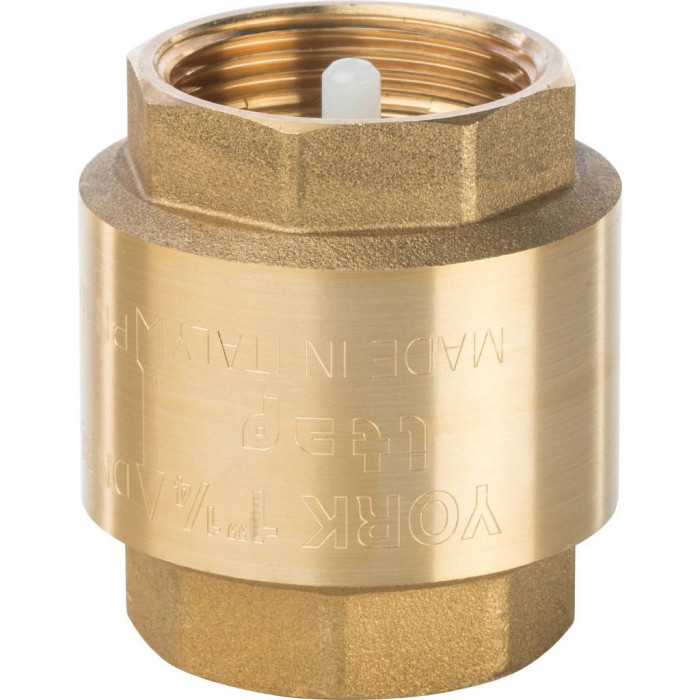 STOUT Клапан обратный пружинный муфтовый с пластиковым седлом 1 1/4"