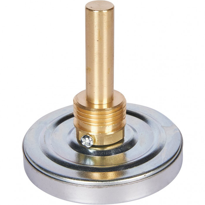 RIM-0001-635015 Термометр ROMMER биметаллический с погружной гильзой. Корпус Dn 63 мм, гильза 50 мм 1/2 , 0...120°С