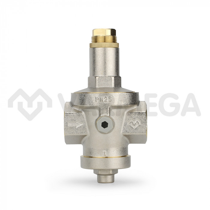 Редуктор давления Varmega VM12803, 1", PN25, мембранный, с присоединением к манометру