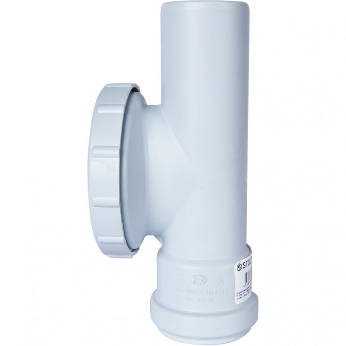 STOUT SKB-0014-000058 D 58 Ревизия с круглой крышкой канализационная бесшумная