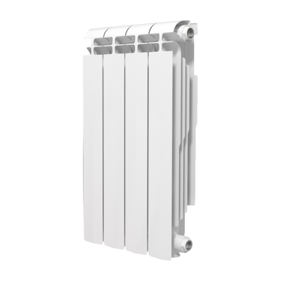 Алюминиевый радиатор Теплоприбор AR1-500 500, 4 секций, боковое подключение, белый