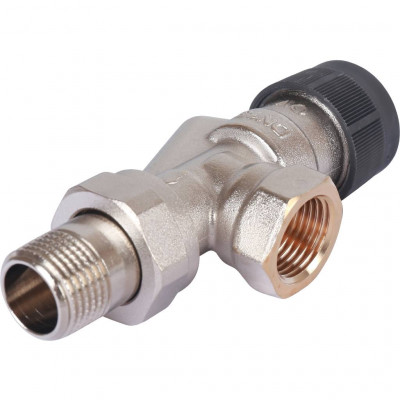 OVENTROP Вентиль термостатический А осевой никелированный ВН 1/2&quot; x 1/2&quot;