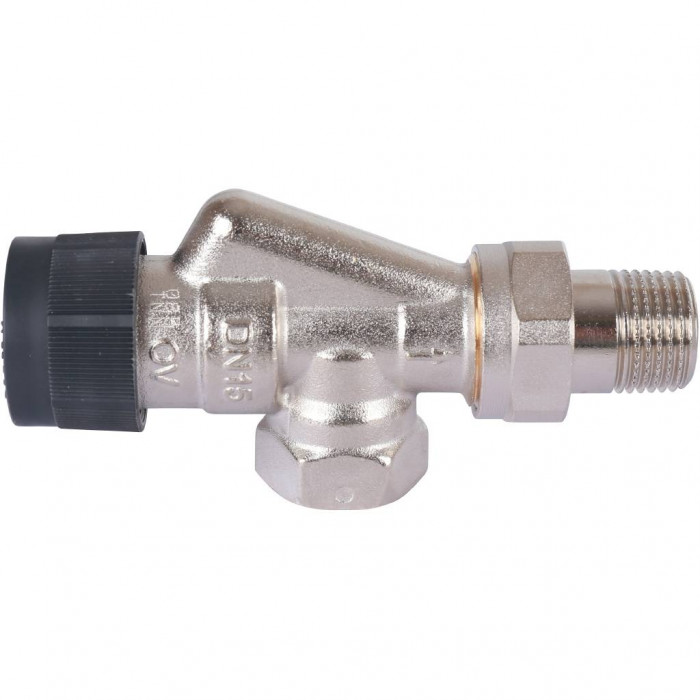 OVENTROP Вентиль термостатический А осевой никелированный ВН 1/2" x 1/2"