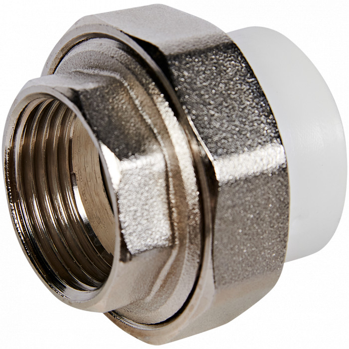 Pro Aqua PA20018 Pro Aqua d=32-1 PP-R Муфта комбинированная разъемная (американка) ВР Белая