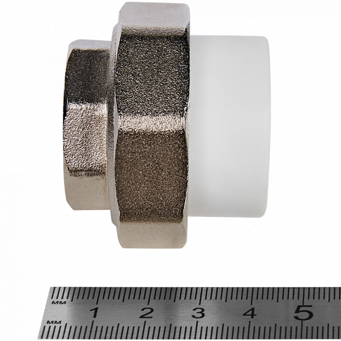 Pro Aqua PA20018 Pro Aqua d=32-1 PP-R Муфта комбинированная разъемная (американка) ВР Белая