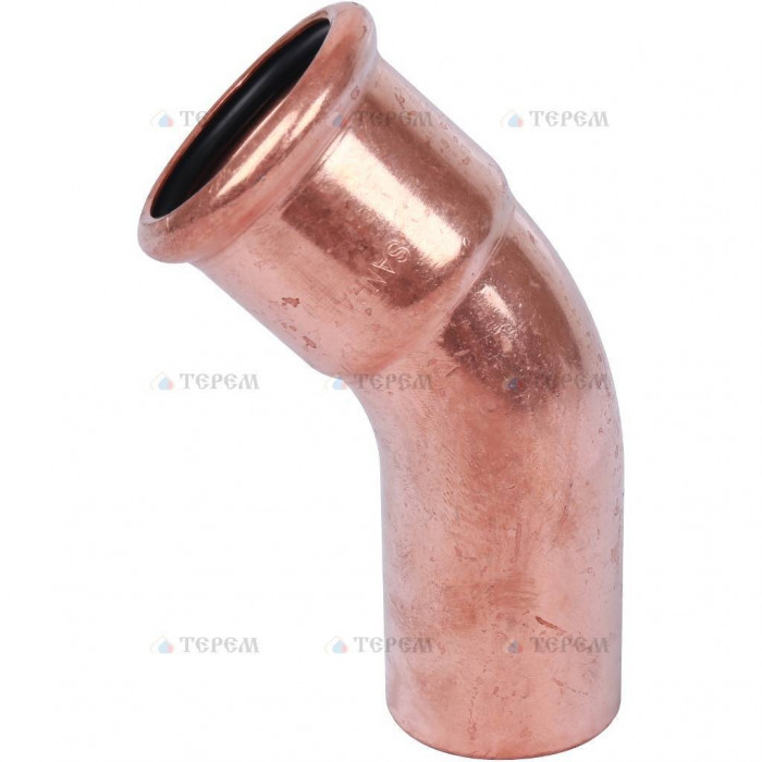 Sanha 6040, отвод 45° ВПр-НПр, 35, для медных труб прессовой