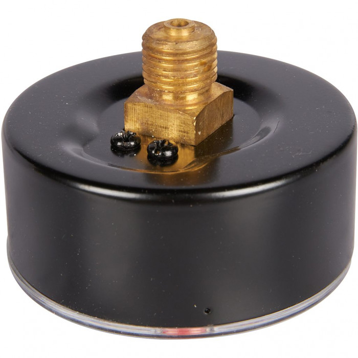 RIM-0007-630408 Манометр ROMMER аксиальный с указателем предела. Корпус Dn 63 мм 1/4 , 0...4 бар, кл.2.5