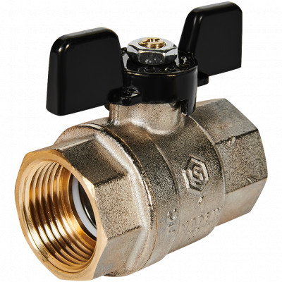 Кран шаровой полнопроходной STOUT SVB-0002-200025 ВР/ВР ручка бабочка 1