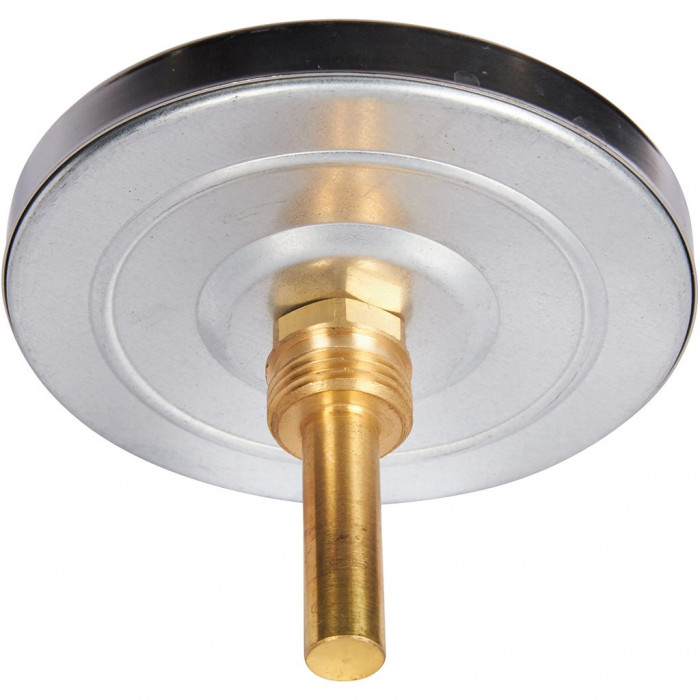 RIM-0001-105015 Термометр ROMMER биметаллический с погружной гильзой. Корпус Dn 100 мм, гильза 50 мм 1/2 , 0...120°С