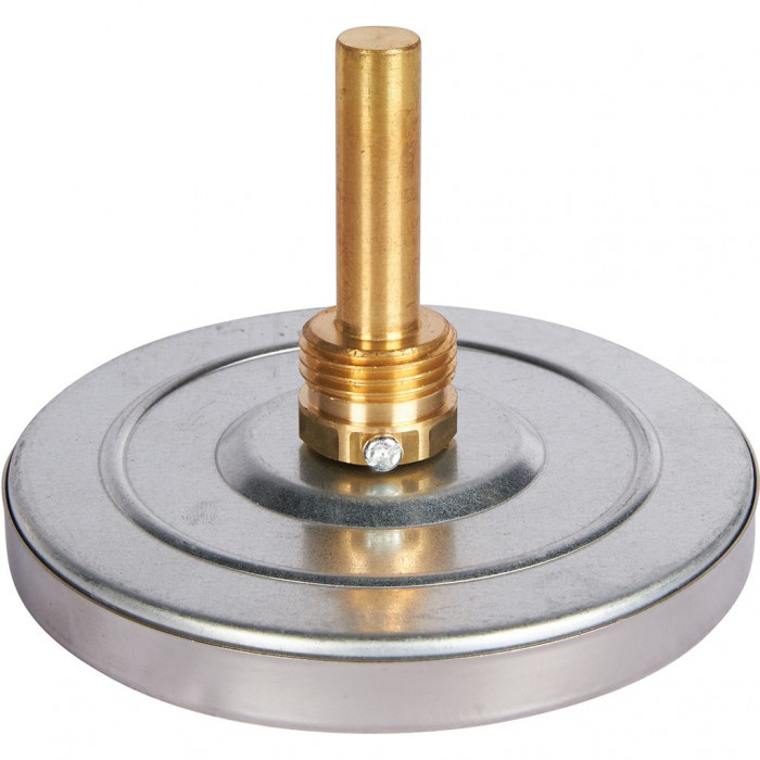 RIM-0001-105015 Термометр ROMMER биметаллический с погружной гильзой. Корпус Dn 100 мм, гильза 50 мм 1/2 , 0...120°С