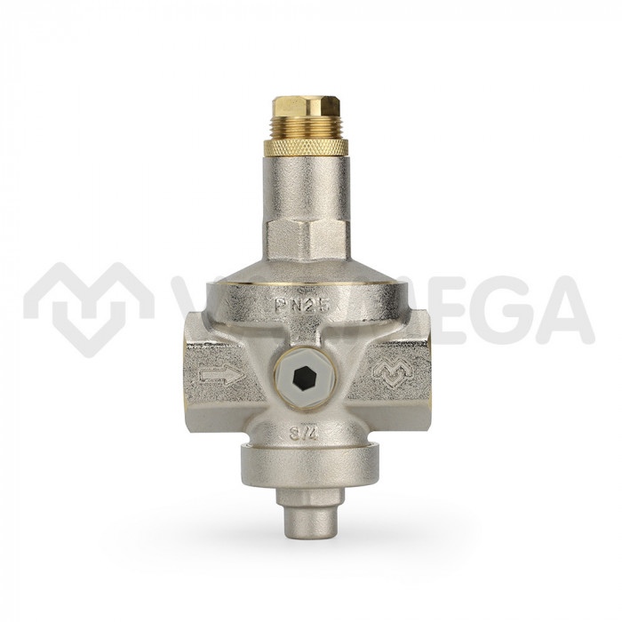 Редуктор давления Varmega VM12802, 3/4", PN25, мембранный, с присоединением к манометру