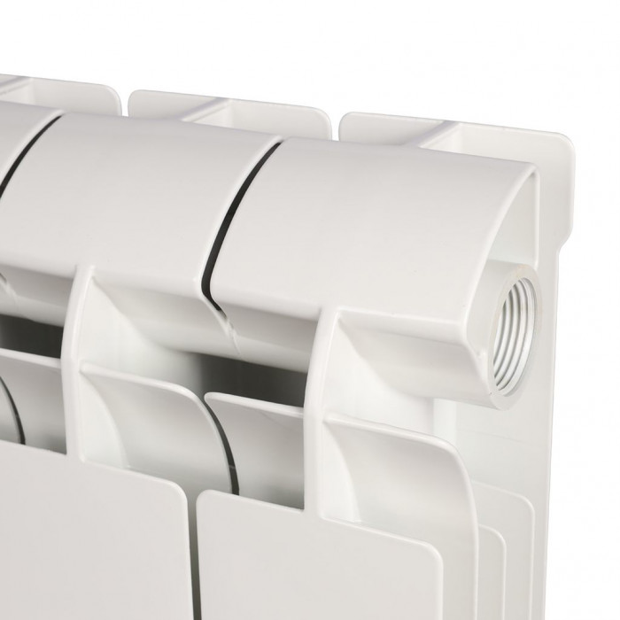 Алюминиевый радиатор Global VOX- R 200, 8 секций, боковое подключение, белый