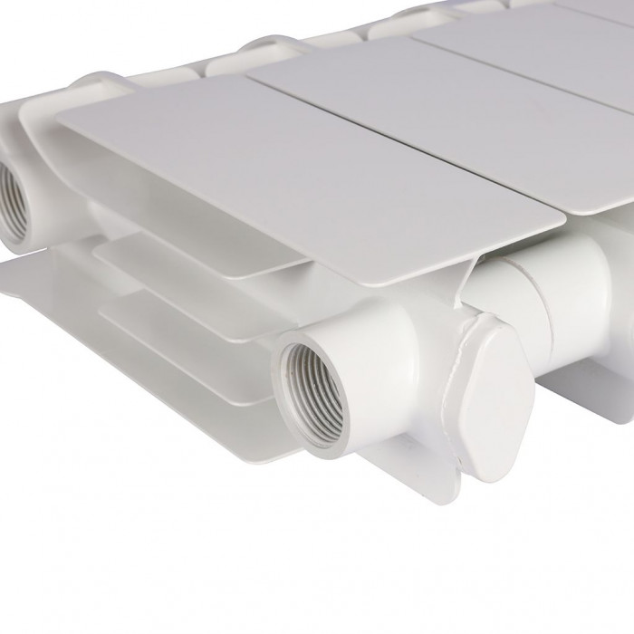 Алюминиевый радиатор Global VOX- R 200, 8 секций, боковое подключение, белый