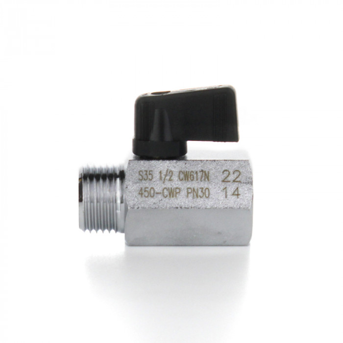 Кран шаровой MINI 3/8" НВ, ручка флажок