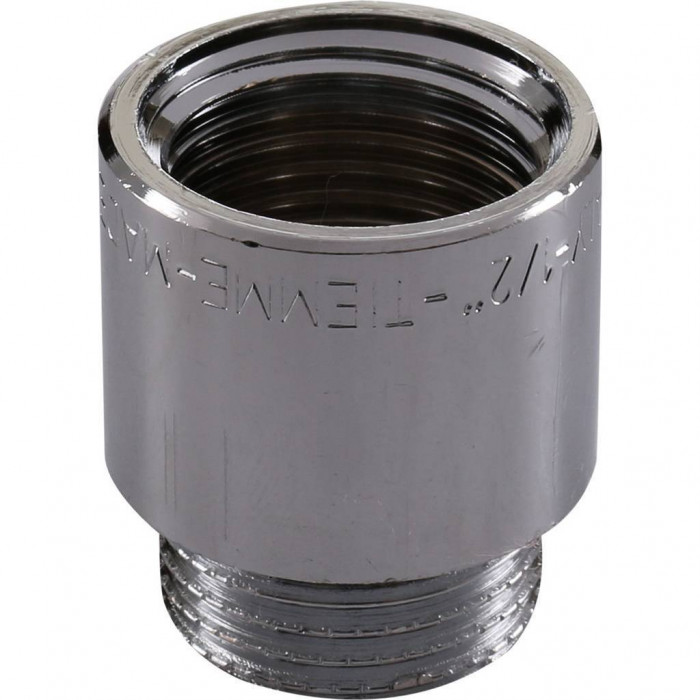 Удлинитель TIEMME НВ 20мм-1/2 хром для стальных труб резьбовой