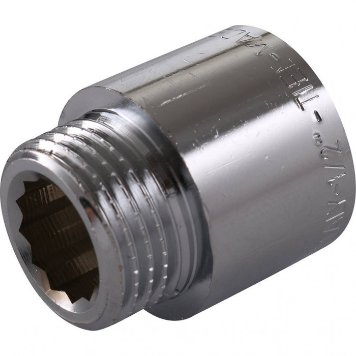 Удлинитель TIEMME НВ 20мм-1/2 хром для стальных труб резьбовой