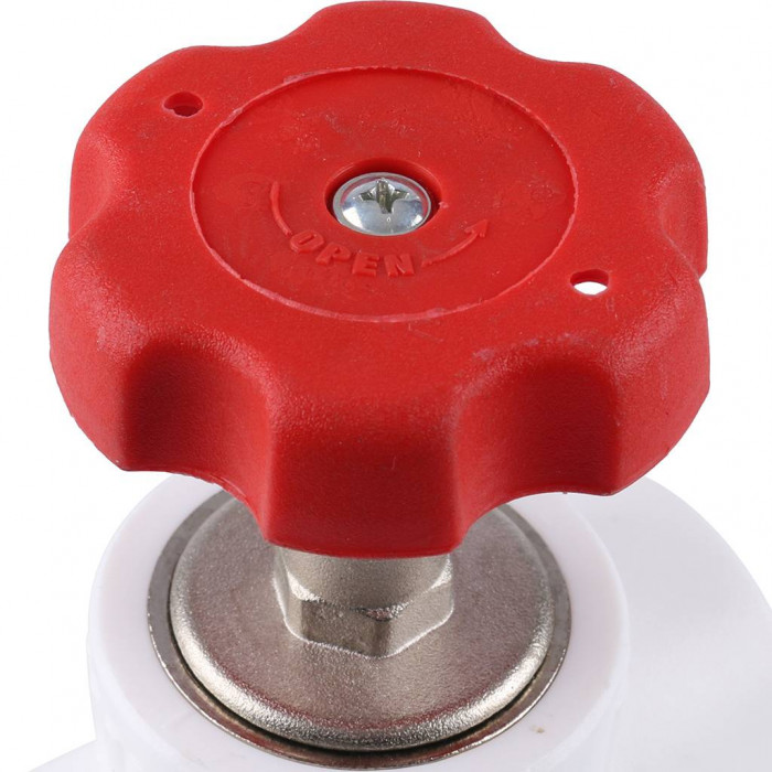 Вентиль Kalde d=32 для полипропиленовых труб под сварку (цвет белый)