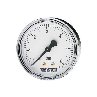 Watts F+R100(MDA) 50/10x1/4&quot; Манометр аксиальный 50мм, 0-10 бар.