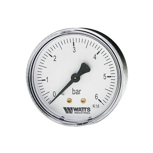 Watts F+R100(MDA) 50/10x1/4" Манометр аксиальный 50мм, 0-10 бар.