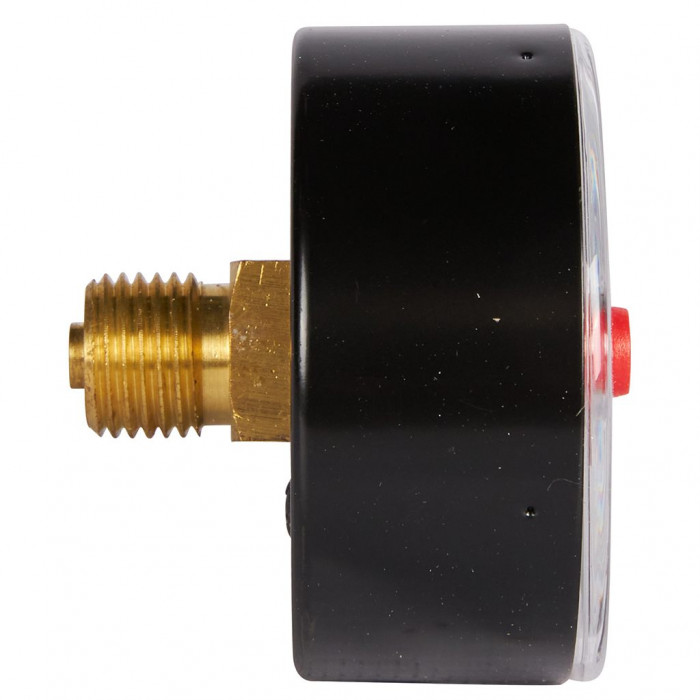 RIM-0007-500408 Манометр ROMMER аксиальный с указателем предела. Корпус Dn 50 мм 1/4 BSP, 0...4 бар, кл.2.5