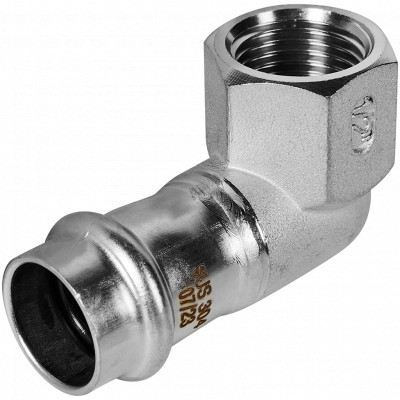 ROMMER RSS-0009-001812 ROMMER Угольник-переходник-ВР, 18х1/2, из нержавеющей стали прессовой