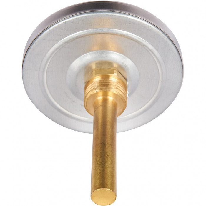 RIM-0001-807515 Термометр ROMMER биметаллический с погружной гильзой. Корпус Dn 80 мм, гильза 75 мм 1/2 , 0...120°С