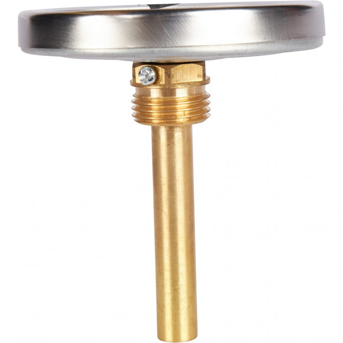 RIM-0001-807515 Термометр ROMMER биметаллический с погружной гильзой. Корпус Dn 80 мм, гильза 75 мм 1/2 , 0...120°С