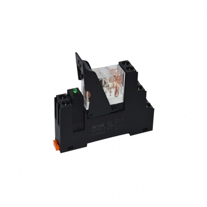 Реле промежуточное на DIN-рейку, 12V DC в сборе