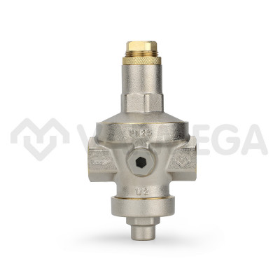 Редуктор давления Varmega VM12801, 1/2&quot;, PN25, мембранный, с присоединением к манометру