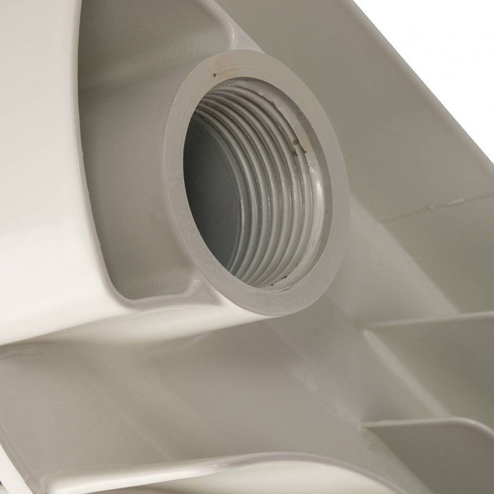 Алюминиевый радиатор Global VOX- R 350, 6 секций, боковое подключение, белый