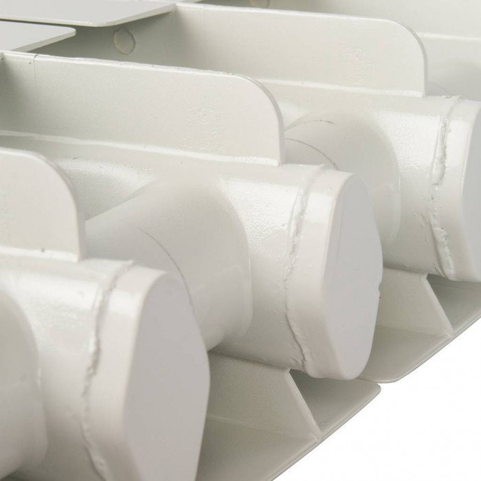 Алюминиевый радиатор Global VOX- R 350, 6 секций, боковое подключение, белый