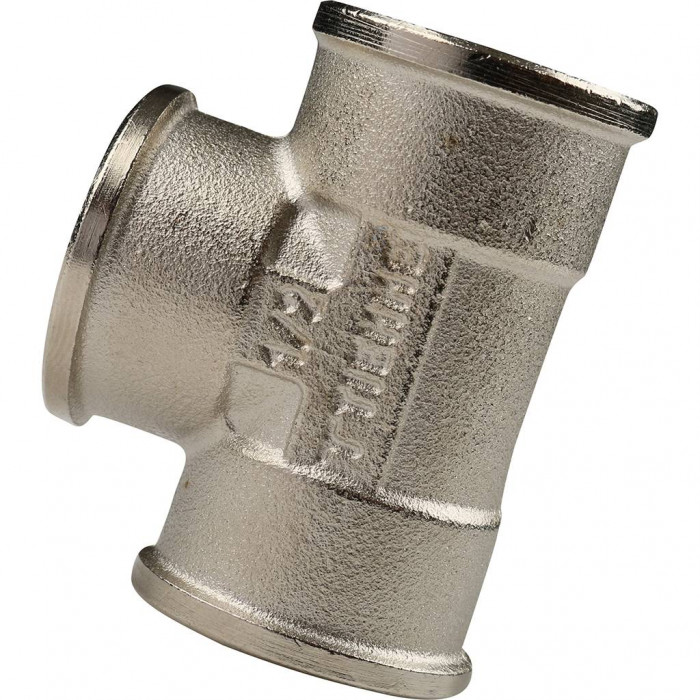 Тройник TIEMME ВВ никелированный 1/2 для стальных труб резьбовой