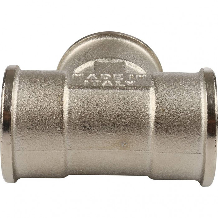 Тройник TIEMME ВВ никелированный 1/2 для стальных труб резьбовой