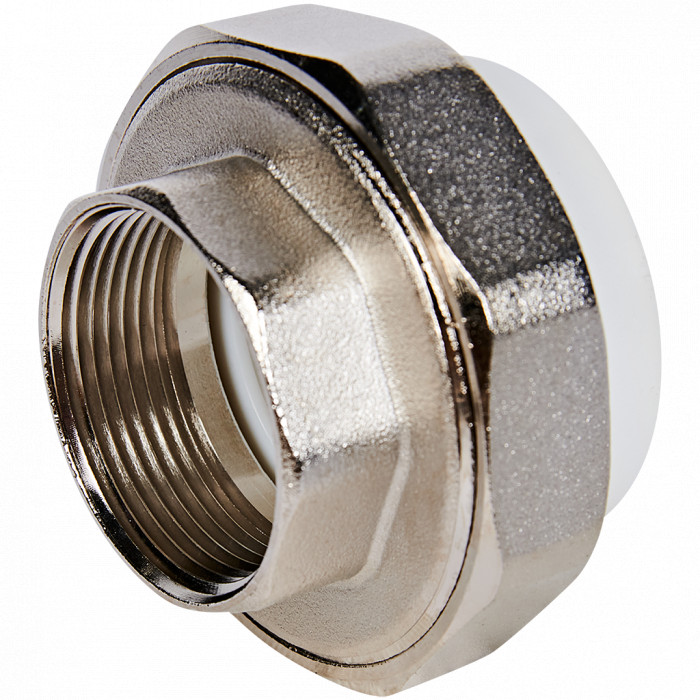 Pro Aqua PA20022 Pro Aqua d=50-1.1/2 PP-R Муфта комбинированная разъемная (американка) ВР Белая