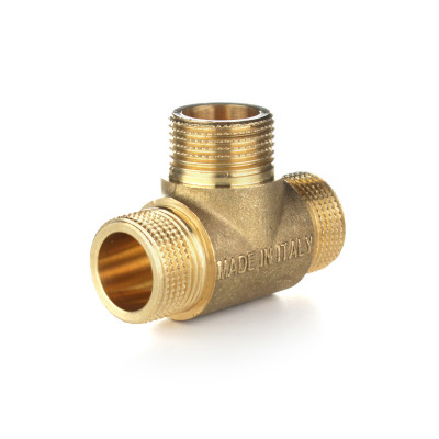 Тройник равнопроходной, ННН 3/4&quot;, латунь