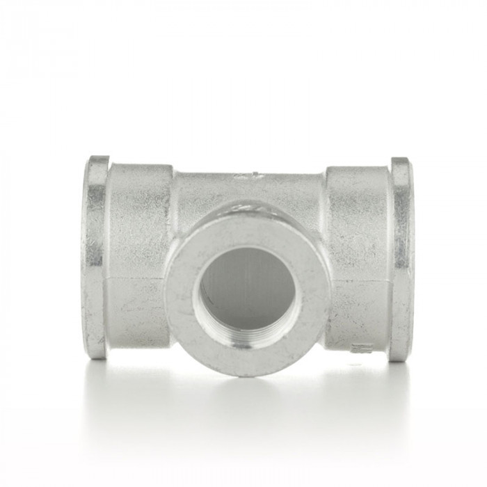 Тройник переходной, ВВВ 1"×1/2"×1", TIN латунь