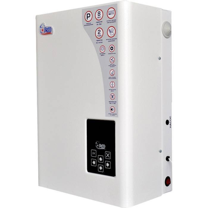 Настенный электрический котел РЭКО 6П 6 кВт220/380В, одноконтурный