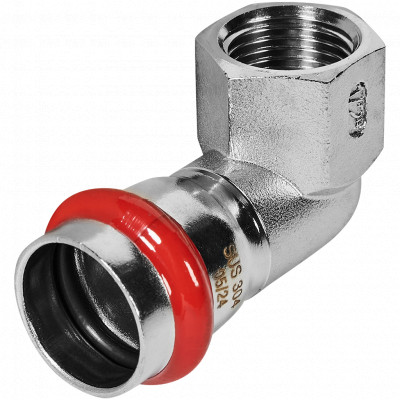 ROMMER RSS-0009-002212 ROMMER Угольник-переходник-ВР, 22х1/2, из нержавеющей стали прессовой