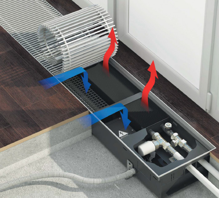 Встраиваемый в пол конвектор Varmann Qtherm Q 230.110.1750 RR U EV1