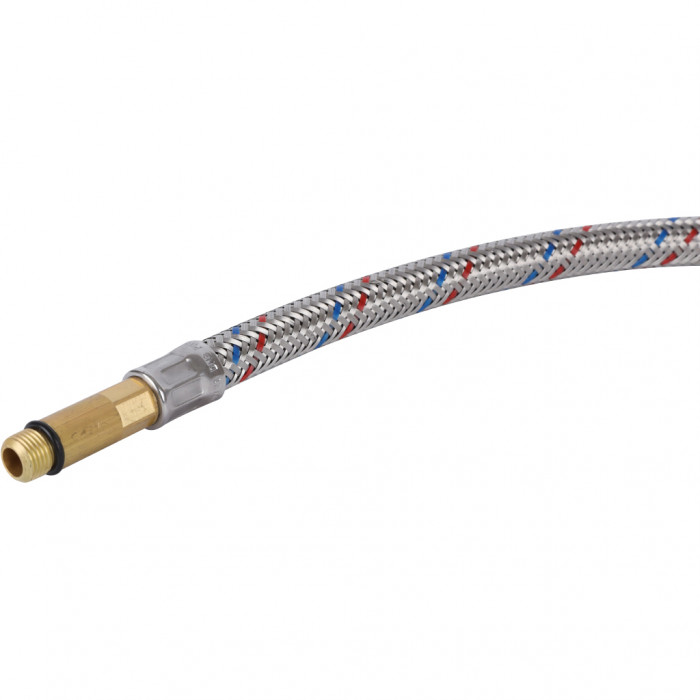 STOUT Гибкая подводка для воды M 10 (35мм) х ВР 1/2, длина 600 мм