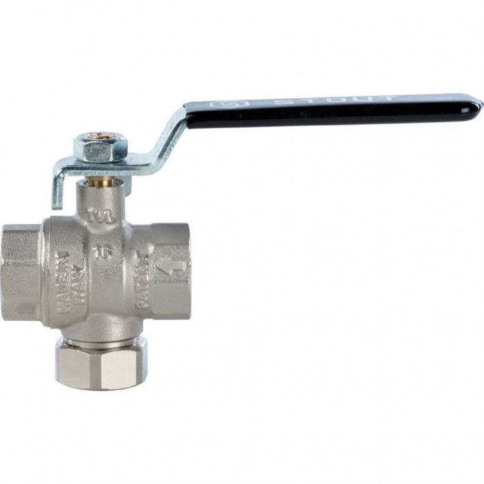 STOUT Кран шаровой с фильтром ВР 1/2