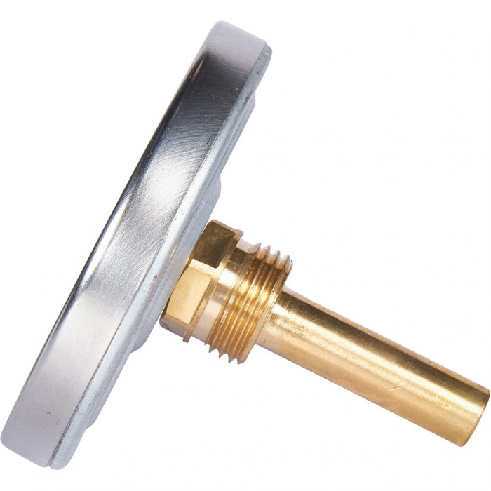 RIM-0001-805015 Термометр ROMMER биметаллический с погружной гильзой. Корпус Dn 80 мм, гильза 50 мм 1/2 , 0...120°С